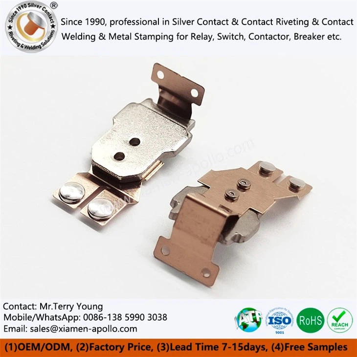 Beryllium Copper Punch Contact Riveted Terminals