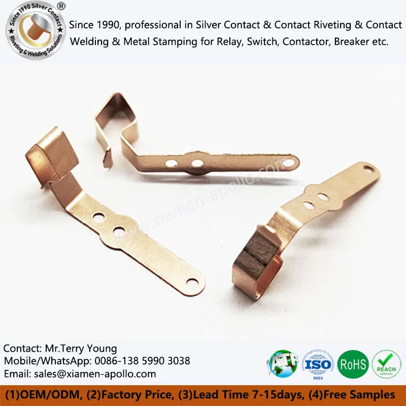 Měděné lisované součásti pro zásuvku spínače