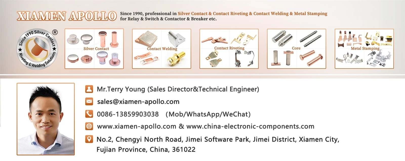Mr.Terry from Xiamen Apollo