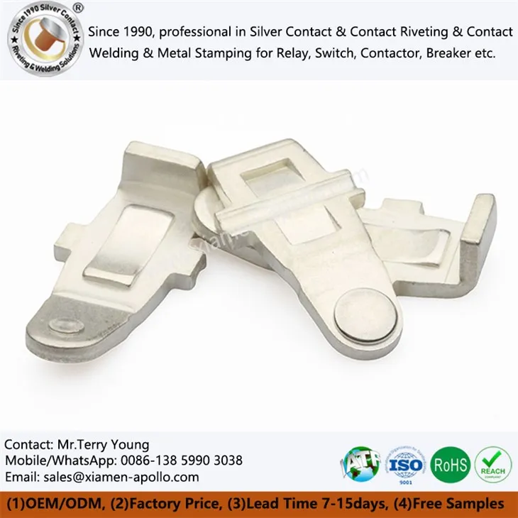 Čistá stříbrná deska stávání pro přepínač