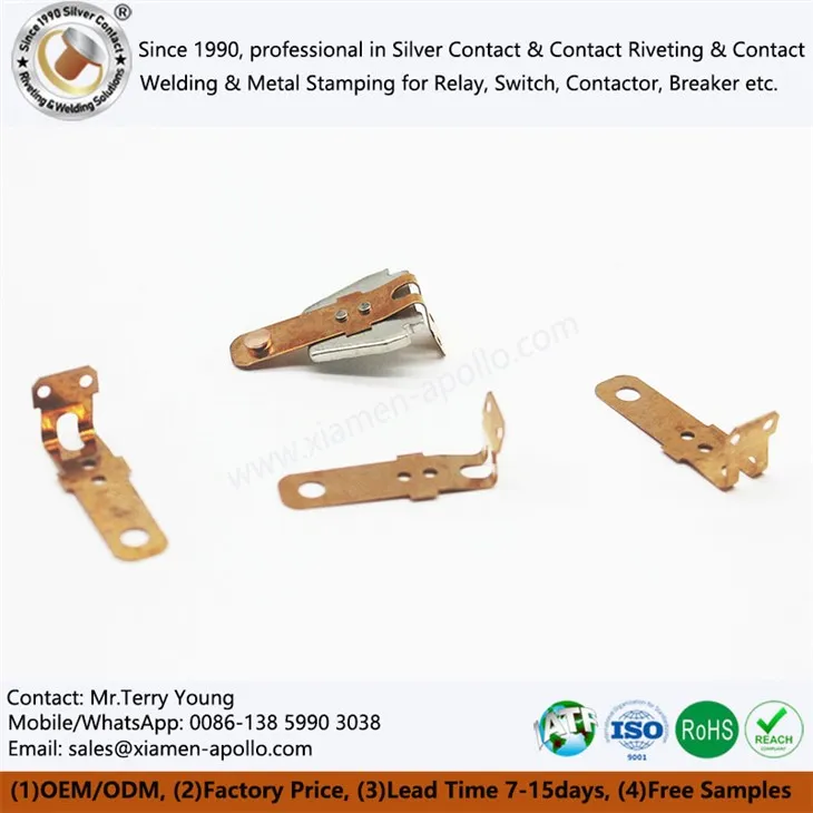 Nýtované měděné části berylia