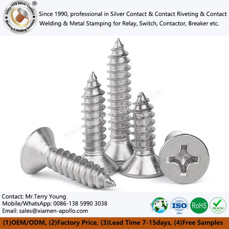 Zápustné šrouby z nerezové oceli