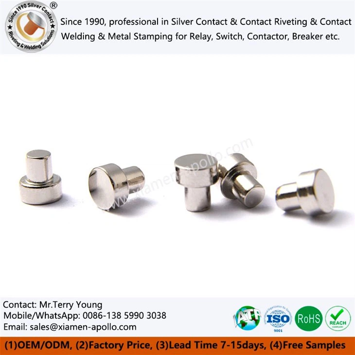 Tungsten Rivets for Electrical Contact